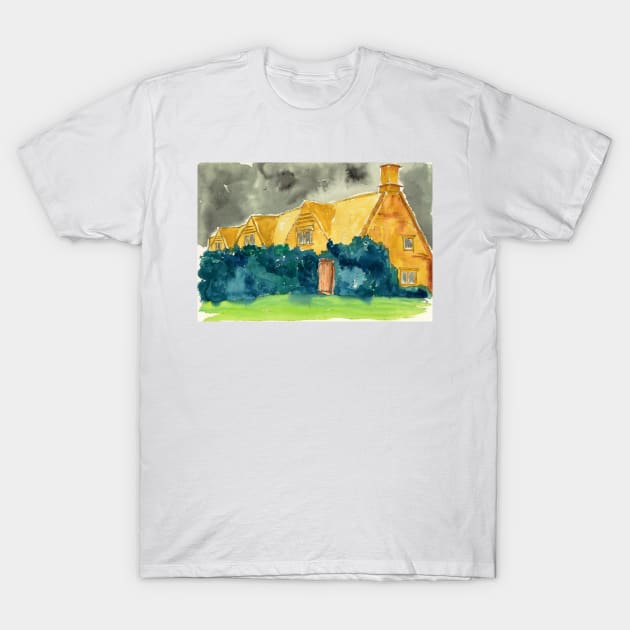 The Whately House from The Dunwich Horror T-Shirt by WaterGardens